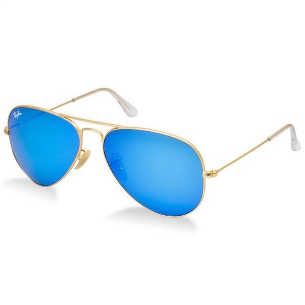 Blue aviator ray-bans
